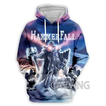 Noua Moda Femei/Bărbați de Imprimare 3D Hammerfall Metal Rock Hanorace Jachete cu Glugă Harajuku Hanorac Bluze Topuri Haine