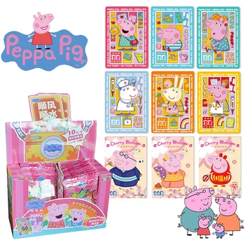 Anime Peppa Pig de Colectare Carte SSP RSS SP George Tati de Porc Mami Porc Rare Carte de Drăguț Desene animate Periferice Jucarii Pentru Copii Cadouri