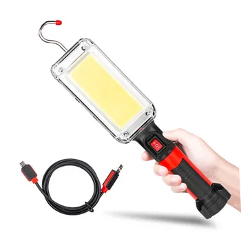 USB Reîncărcabilă COB Lumina de Lucru Portabil cu Lanterna LED-uri Impermeabil Reglabil Magnet, Cârlig Clip Felinar Camping 18650