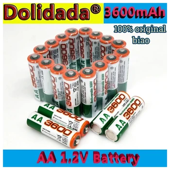 Dolidada nou aa 1.2 v baterie 3600Mah 1.2 VAa Oplaadbare Batterij Spirit 2A Energie Voor MP3 Mobiele Rc Voor Condus Zaklamp Speelgoed
