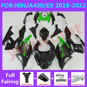 Motocicleta Tot Carenajele Kit potrivit Pentru Ninja400 EX400 EX Ninja 400 2018 2019 2020 2021 2022 2023 Caroserie carenaj set negru verde