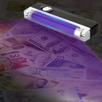2 in1 Portabile UV Led Torch Lampă de Monedă falsă Bani Detectorul Super-Luminos LED-uri de Lumină (bateriile NU sunt incluse)