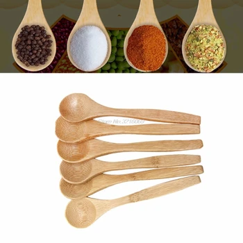 6 Buc Set Din Lemn De Bambus Instrumente De Gătit Ustensilă De Bucătărie Spatula Lingura De Amestec Nou Whosale&Dropship