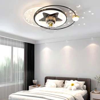 Candelabre Noi Nordic decor dormitor cu led-uri pentru camera lampă mese restaurant ventilatoare de Tavan cu lumini de control de la distanță Pandantiv Lumina