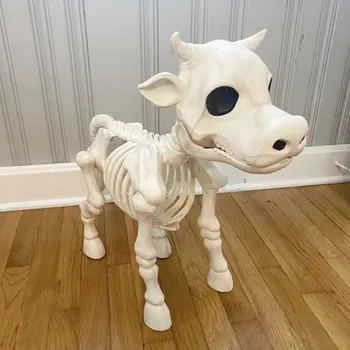1BUC Arta Sculpturii Schelet de Vacă Rășină Ornament Vacă 3D Sculptura Sculptură animalieră Meserii pentru Bar, Restaurant, Decor Acasă