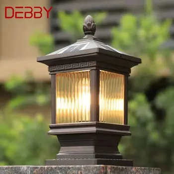 DEBBY în aer liber, Solar Post Lampă Retro Clasic Impermeabil Curte Led pentru Decorare Grădină, Balcon Vilă de Perete de Lumină