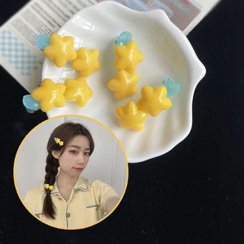 1 buc-coreean Simplu, Colorat Acrilic Stele Duckbill Clip articole pentru acoperirea capului Dulce Moda Fată Drăguță Femei Fete de Păr Agrafe de par Accesorii