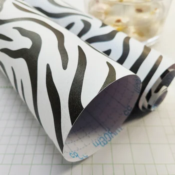 Vinil Zebra stripe Impermeabil Tapet pentru Camera Copiilor Decor Auto Adeziv Detașabil Autocolante Hârtie de Contact pentru Camera de zi