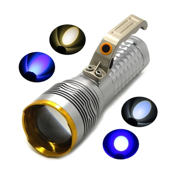 5pcs/lot 4xQ5 Portabil Ultra Bright LED Lanterna Albastru/Galben/Alb/Violet Fascicul Reîncărcabilă Lanterna LED-uri de Pescuit de Noapte Lumina