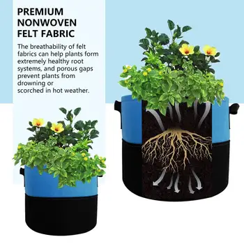 Ușor de Utilizat Pepinieră de Plante Oală durată Lungă de Viață în Creștere de Plantat Sac Îngroșat de Stocare Galon de Legume de Plante Cresc Sac