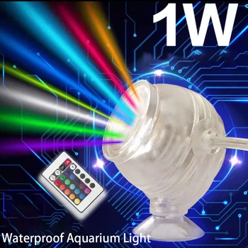 Pește Lumina De Control Lumina Wireless Scufundare Lumina Submersibil, Rezistent La Apa Sub Apă Rezervor Reflector Acvariu
