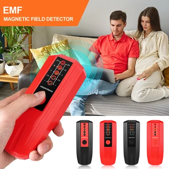 EMF Meter Câmp Electromagnetic Detector de Radiații 5 LED Frecvența de Monitorizare Portabile Portabile de Radiatii EMF Tester