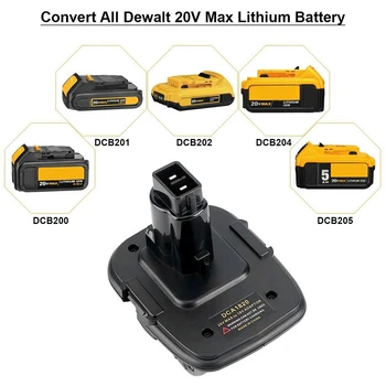DCA1820 Adaptor Baterie Baterie Convertor Adaptor 20V Transformat Într-18V Nichel Compatibil pentru Dewalt 18V 20V Baterie cu Litiu