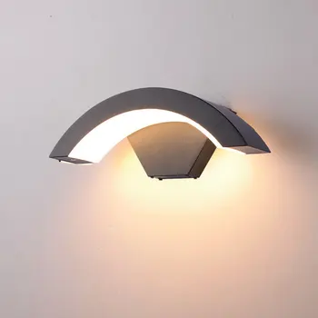 Modern Senzor Led-Uri Lampă De Perete Impermeabil În Aer Liber Ușa Grădină Pridvor Lumina De Perete Moderne De Iluminat Interior Perete De Lumină