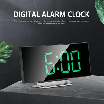 Funcția Snooze Ceas cu Alarmă Digital Pentru Dormitor, Noptiera LED Piața Unică Față Desktop Ceas Digital Pentru Camera ceas de Masa