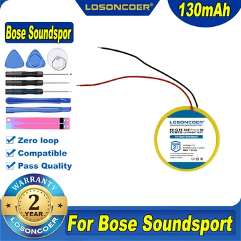 100% Original LOSONCOER 130mAh Baterie Pentru Bose SoundSport Wireless,soundsport puls de Înlocuire CP1654,LIR1654