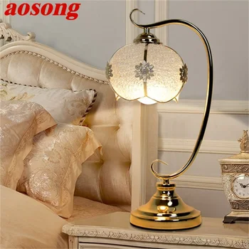 AOSONG Dimmer Lampa de Birou Simplu, Modern, Creativ Pentru Casa Dormitor Noptieră Nunta Romantica Tabelul Lumina