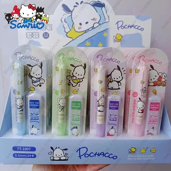 24pcs de Desene animate Sanrio Creion Serie Melodie Kuromi Hello Kitty Creioane Mecanice Schiță de Scriere 0,5 mm Papetărie en-Gros