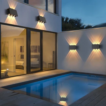 LED Lămpi Solare în aer liber LED rezistent la apa Pentru Decor Gradina Balcon Curte Strada Decor de Perete, Lămpi de Grădinărit Lumina Soarelui