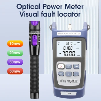 Portabil Putere Optică Metru Visual Fault Locator Set De Înaltă Precizie Tester De Retea Kit Display Digital Fibra Optica Tester