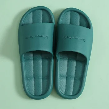 Femeile Interior Acasă Papuci de Vara de Lumină Moale Comfortle Non-alunecare papuci de Baie Tobogane de Cuplu de Familie Pantofi Plat Hotel Sandale