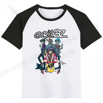 Gorillaz 3d de Imprimare T-shirt Băiat Gril Moda T-shirt Copii Hip Hop Topuri Tricou Rock Trupa Gorillaz Tricou Baieti Tee Camisetas Unisex