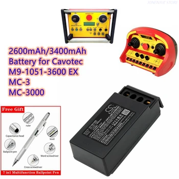 Macara Telecomanda Baterie 7.4 V/2600mAh/3400mAh M5-1051-3600 pentru Cavotec M9-1051-3600,EX MC-3,MC-3000