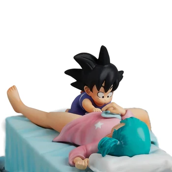 4.3 Cm Ou Mare Studio Gk Dragon Ball Bulma Dormit Son Goku Anime Acțiune Figura Editie Limitata Model Garaj Kit Statuie Jucarii