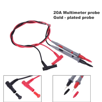 20A 1000V Universal Sonda de Test de Plumb Pin Multimetru Digital Vârful Acului Metru Tester conductorului Pen Cablu Aligator Clip Multimetro