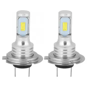 2 buc 80W 6000K Alb Universal H7 LED-uri Auto proiectoare Ceata Lampa Alb 12V Aluminiu Accesorii Auto Foglight