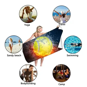 Yoga De Fitness Pânză Baie De Călătorie Camping Minge De Plajă, Un Prosop De Metri De Plajă Prosop Microfibra Prosoape Sport Prosoape