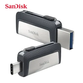 Sandisk SDDDC2 Extreme de Tip C 256GB 64GB 128GB Dual USB OTG Flash Drive 32GB Pen Drive USB Stick Micro Flash USB de Tip C
