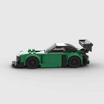 MOC Tehnice AMG GT3 EV Masina Sport de Curse de Viteză a Vehiculului cal de Curse Campion Blocuri de Cărămidă Creative Garaj Jucării pentru Băieți