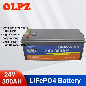 24V 300Ah LiFePO4 Baterie Built-in 300A BMS Litiu Celule de Putere Pentru Înlocuirea cele Mai de Alimentare de Rezervă Acasă de Stocare a Energiei + Incarcator