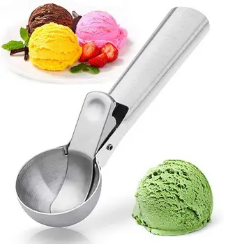 Ice Cream Scoop Netede, rezistente la Uzură din Oțel Inoxidabil Non-stick de Primăvară se Ocupe de Cookie Lingura pentru Acasă