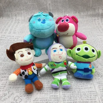 10 cm Disney Toy Story Breloc kawaii Woody, Buzz Lightyear Forky Străin Jucării Pandantiv Păpuși Moi Cadou