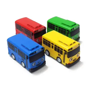 Trage Înapoi Cadouri de Ziua Jucăriile TAYO Bus Model Auto Autobuze Mini Trage Înapoi de Autobuz