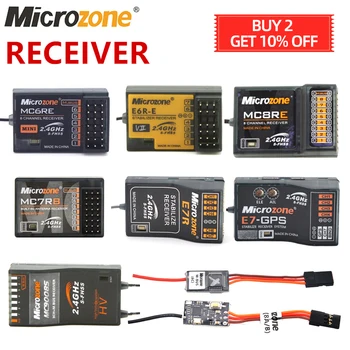 1buc Microzona MC6RE MC7RB MC6C E6R-E MIni Receptor 6CH pentru Microzona MC6C 2.4 G 6CH controller transmițător de Avion RC Drone