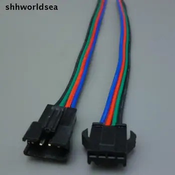 worldgolden 5/30/ 100pair 4Pin SM conector 4Way Multipole Conector mufă de cablu Cu fir ternimal de sex masculin și de sex feminin