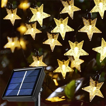20/30/50/100 CONDUS Twinkle star Solare Șir de Lumini în aer liber rezistent la apa Crăciun ghirlanda de Lumini Fairy Garden Party Decor Acasă
