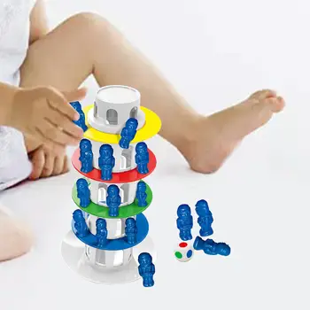 Răsturnarea Turnul Jucarie Montessori Blocuri de Îndemânare Motorii Fine Turn de Joc de Stivuire pentru Copii pentru Copii Cadouri