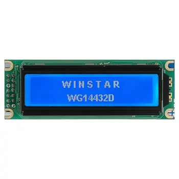 1BUC 14432 144X32 144*32 Display LCD Albastru Modulul ST7920 Interfață Serială SPI 5V Dimensiune 85x30mm Compatibil WG14432D