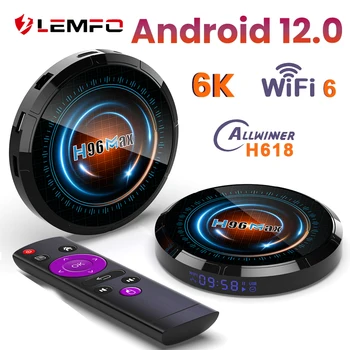 LEMFO TV Box Android 12 H96Max H618 Allwinner H618 Quad core Wifi 6.0 4G 64GB Suport 6K Youtube Dolby HD Set-Top Box