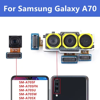 Originale Fata-Spate, Camera Din Spate Pentru Samsung Galaxy A70 A705 Principal Confruntă Camera Frontală A Modulului De Cablu Flex Înlocuire Piese De Schimb
