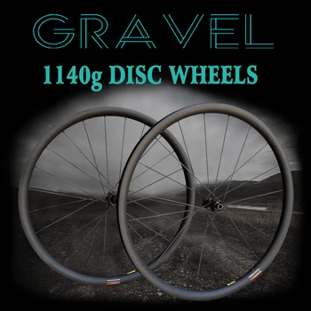 1140g 30mm Disc de Frână Drum de Biciclete de Carbon, Jante de Ceramică Tubeless Decisiv Jante Disc Ciclism osiilor montate de Carbon Vorbit Roată de Bicicletă