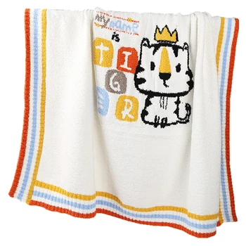 tricotate desene animate tigru alb Pătură Copil înfășa copilul Nou-născut plapuma mângâietor copil nou-născut lucrurile chestii