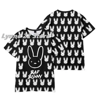 2022 Noi ArrivalsBad Bunny Bărbați/femei T-Shirt Streetwear Hip Hop Supradimensionate Bad Bunny fanii Tricou Baieti/Fete Casual Activewear