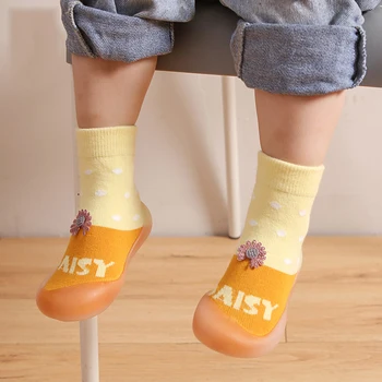 Unisex copii pantofi de copil copil copil șosete pantofi pentru sugari moale cu talpi etaj pantofi confortabil respirabil interior acasă etaj picior