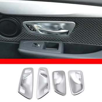 Masina Ușă Interioară Castron Decor de Acoperire a Proteja Garnitura Autocolant ABS Fibra de Carbon Pentru BMW Seria 2 F45 F46 2014-2018 Interior Accesorii