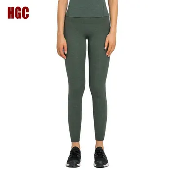 HGC Sport Jambiere Femei Pantaloni de Yoga Talie Mare FĂRĂ Cusătură Față Subțire Gol-simt Tesatura Ghemuit Dovada de Fitness Elastic sala de SPORT Colanti